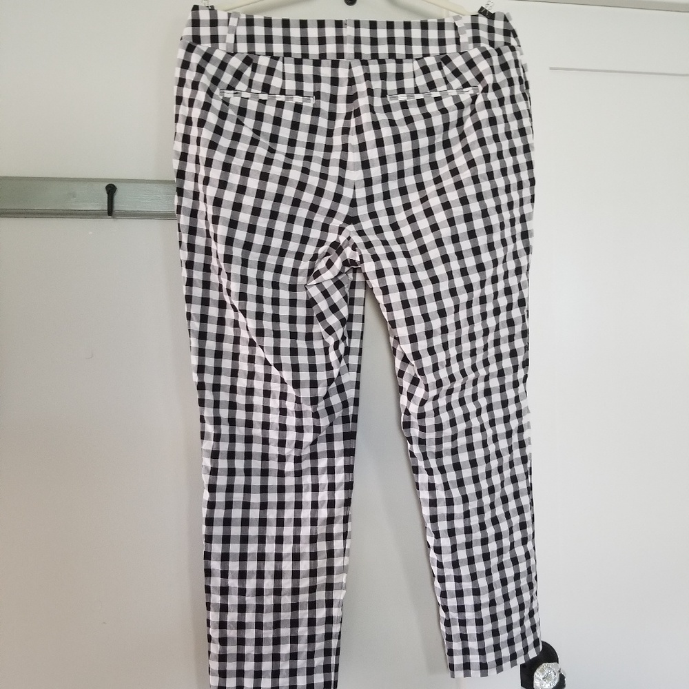 Loft Julie's Gingham Pants size 12